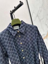 Monogram Jacquard Shirt Dress