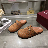 26S Horsebit Suede Mules