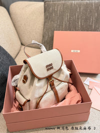 Canvas Leather Backpack