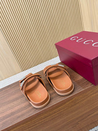 Crystal Leather Sliders