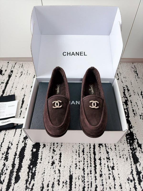 26S Shearling Loafers