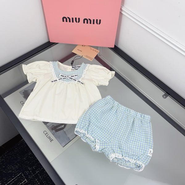 Baby Gingham Bloomer Set