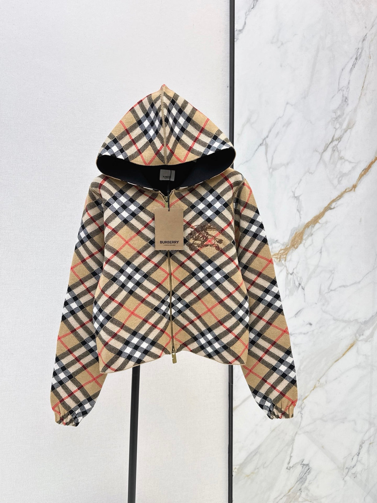 26S Check Hooded Jacket