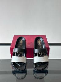 Garavani VLogo Calf Leather Slides