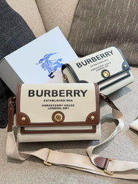 Horseferry Print Canvas Note Crossbody Bag