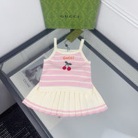 Cherry Knit Skirt Set