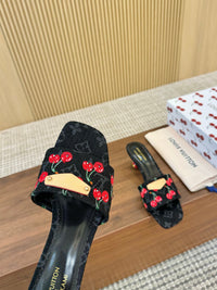 Cherry Lily Mules