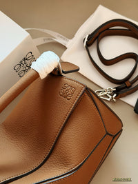 Puzzle Edge Top-Handle Bag