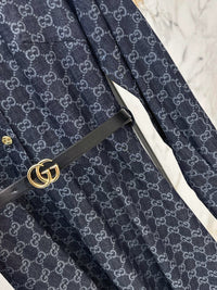 Monogram Jacquard Shirt Dress