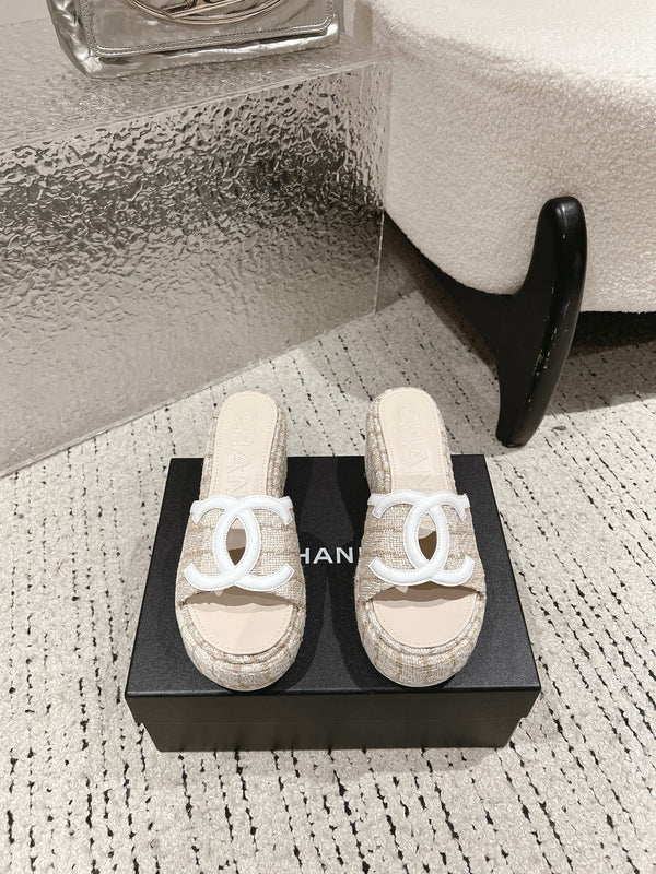 Platform Slide Sandals