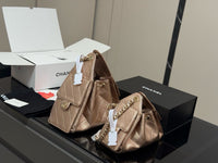 25 Hobo Bag Metallic Rose Gold