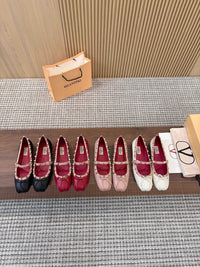 Garavani Mary Jane Rockstud Ballerinas