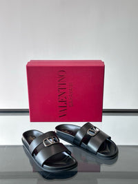 Garavani VLogo Calf Leather Slides