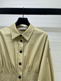 Cotton Nylon Shirt Dress