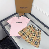 Vintage Check Skirt Set