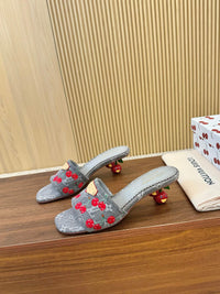 Cherry Lily Mules
