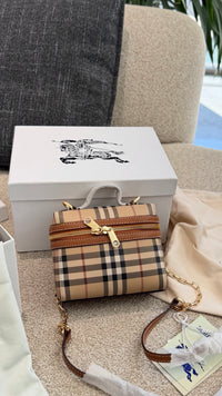 Mini Check Vanity Bag