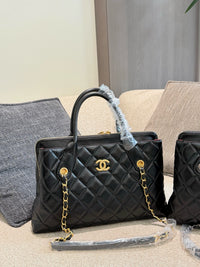 Quilted Leather Tote Bag