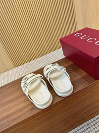 Crystal Leather Sliders