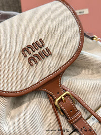 Canvas Leather Backpack