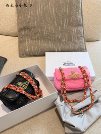 Quilted Leather Chain Purse