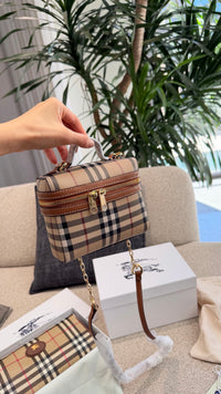 Mini Check Vanity Bag