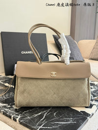 Suede Flap Bag