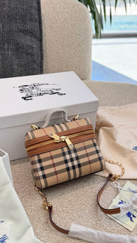 Mini Check Vanity Bag