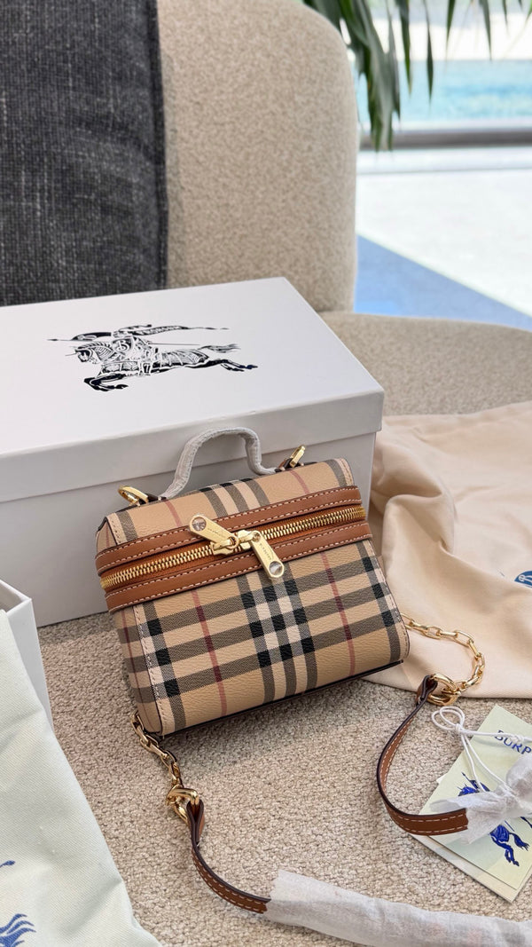 Mini Check Vanity Bag