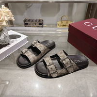 Slide Sandals with Buckles