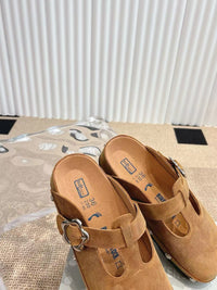 Paris Chunky Suede Clogs