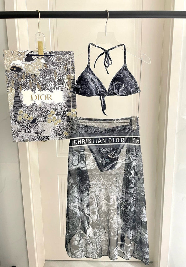 Oblique 3-Piece Bikini Set