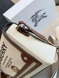 Horseferry Print Canvas Note Crossbody Bag