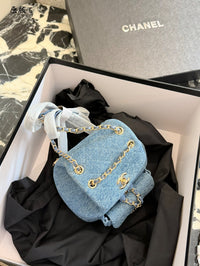 Small Backpack Washed Denim