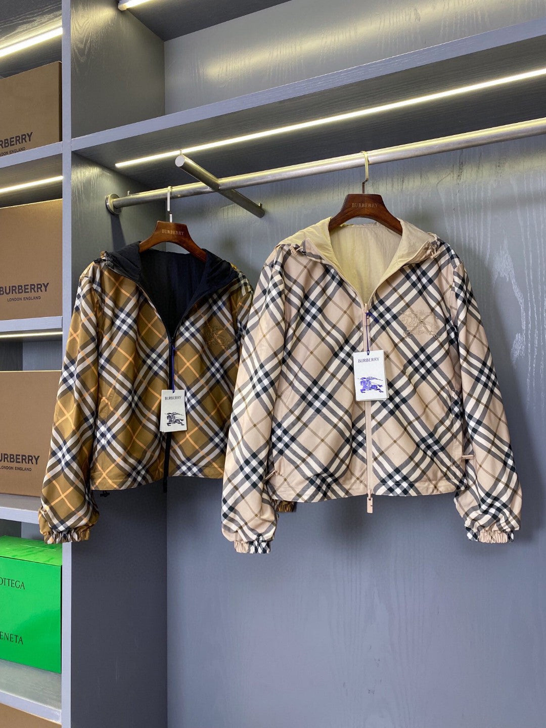 Reversible Check Jacket