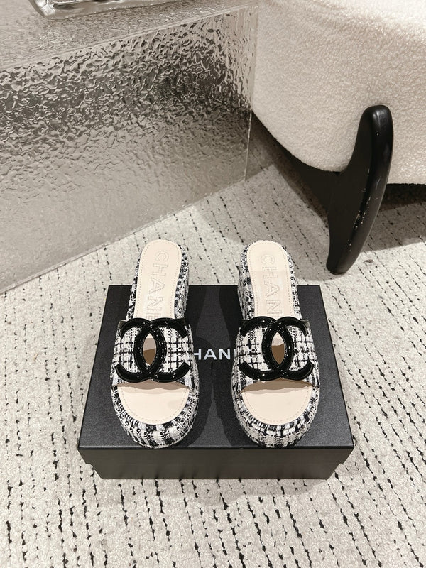 Platform Slide Sandals