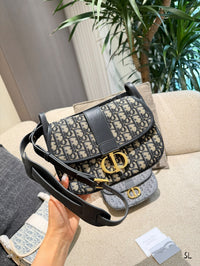 Oblique Jacquard Shoulder Bag