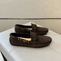 Suede Driver Loafers