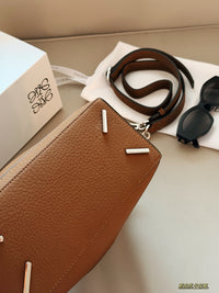 Puzzle Edge Top-Handle Bag