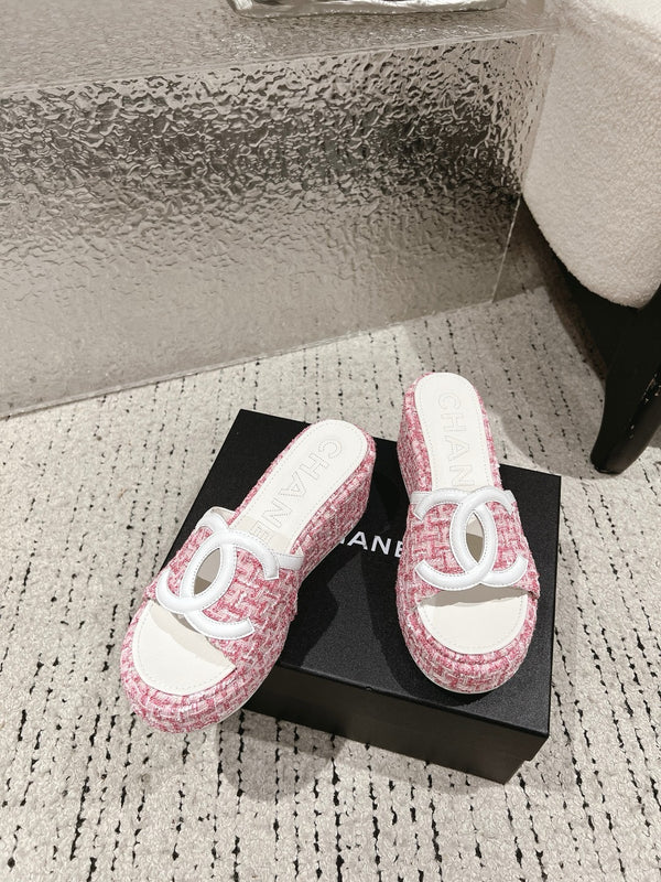 Platform Slide Sandals