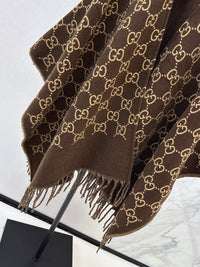 26S Wool Jacquard Cape
