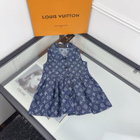 Denim Monogram Shirt Dress