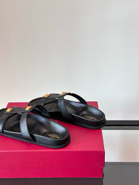 Garavani VLogo Calf Leather Slides