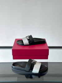 Garavani VLogo Calf Leather Slides