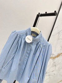 26S Striped Long Sleeve Blouse