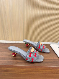 Cherry Lily Mules