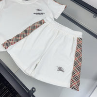 Check T-Shirt & Shorts Set