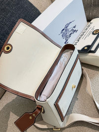 Horseferry Print Canvas Note Crossbody Bag
