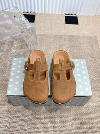 Paris Chunky Suede Clogs