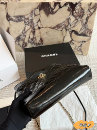 Shiny Lambskin Shopping Bag